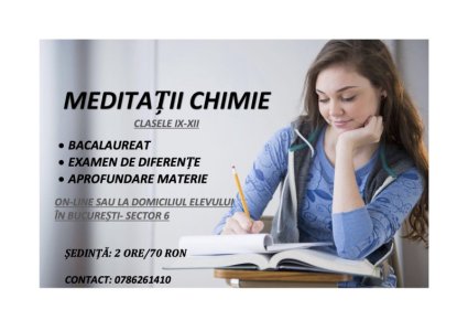 MEDITAȚII LA CHIMIE PENTRU LICEU