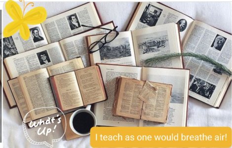 I teach English as one would breathe