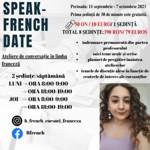 Ateliere de conversatie in limba franceza
