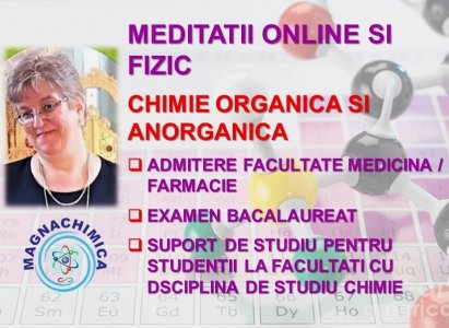 Meditatii chimie organica si anorganica  - liceu, bacalaureat, admitere facultate
